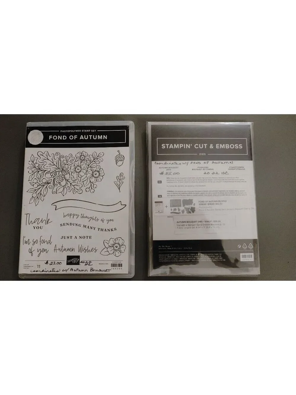 Stampin' Up! Fond Of Autumn + Cut & Emboss Dies